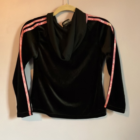 Girls next concept black velour zip up Sz 12-14 - Picture 3 of 8